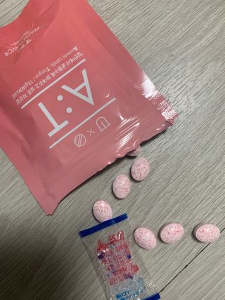 입 냄새 완화에 도움을 주는 에티켓 캔디 복숭아맛 앳캔디 — 5점을 준 리뷰어가 2021년 1월 올린 사용 사진