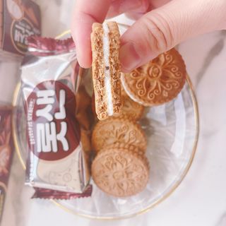 롯데제과 롯샌 카페크런치 — 5점을 준 리뷰어가 2021년 10월 올린 사용 사진