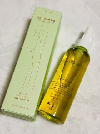 스킨큐어 산다화 순한 클렌징 동백 오일 200ml — 5점을 준 리뷰어가 2024년 1월 올린 사용 사진