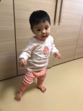 유비맘 궁디팡팡 내의/내복 상하세트 — 5점을 준 리뷰어가 2021년 2월 올린 사용 사진