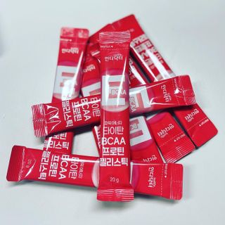 [인디닥터] 타이탄 BCAA 프로틴 젤리스틱 — 5점을 준 리뷰어가 2022년 4월 올린 사용 사진