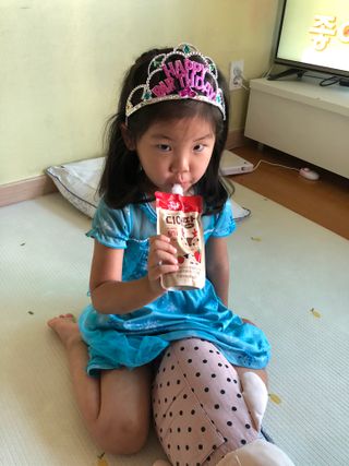 [몸엔용] 우리 아이 건강간식, 달콤한 녹용곤약젤리 디어팡 4종 — 4점을 준 리뷰어가 2021년 8월 올린 사용 사진