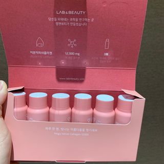 랩앤뷰티 메가 벨벳 콜라겐 12000 — 5점을 준 리뷰어가 2021년 5월 올린 사용 사진
