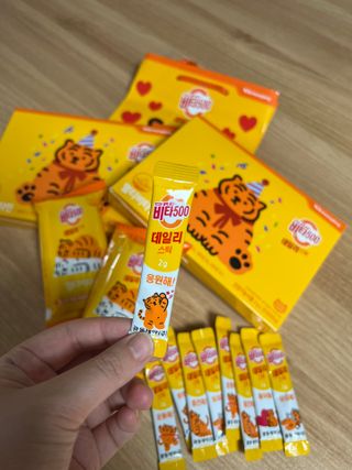 광동생활건강 [광동] 비타 500 데일리 스틱 VB, VC를 함유한 멀티비타민 30포+30포 — 5점을 준 리뷰어가 2022년 6월 올린 사용 사진