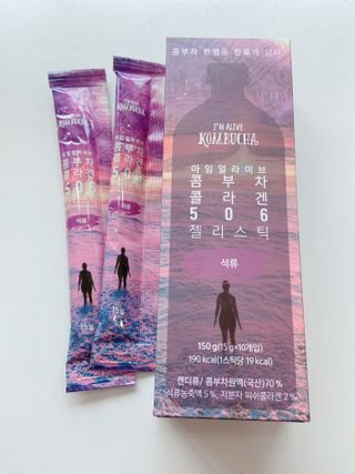 엘리샤코이 아임얼라이브 콤부차 콜라겐 506 스틱젤리 석류 — 5점을 준 리뷰어가 2021년 9월 올린 사용 사진