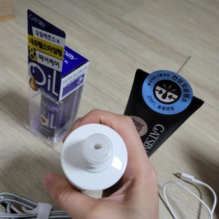 [갸스비] 명불허전, 남성을 위한 브랜드 갸스비의 올인원, 폼클렌징, 헤어오일 3종 — 5점을 준 리뷰어가 2021년 4월 올린 사용 사진