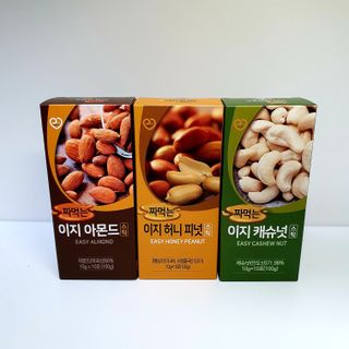 짜먹는 이지견과 짜먹는 이지아몬드, 짜먹는 이지허니피넛, 짜먹는 이지캐슈넛 각 10g X  10포 — 5점을 준 리뷰어가 2021년 3월 올린 사용 사진
