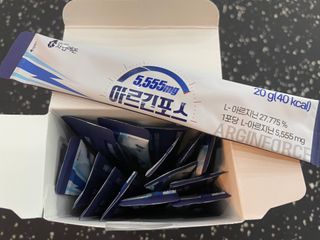 자연에온 아르긴포스 L-아르기닌 5555mg 스틱 15개입 1박스 — 5점을 준 리뷰어가 2021년 5월 올린 사용 사진