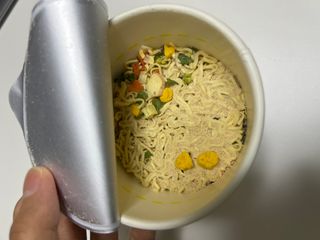 NISSIN 닛신 컵누들  4종 - 씨푸드오리지날, 씨푸드 스파이시, 씨푸드 커리, 씨푸드 XO소스 — 5점을 준 리뷰어가 2022년 11월 올린 사용 사진