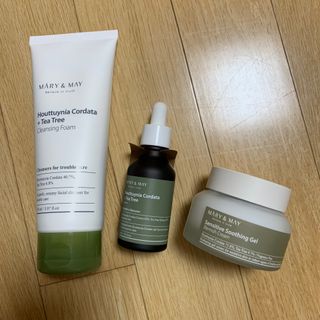 마리엔메이 센서티브 수딩 젤 크림 + 어성초 티트리 추출물 세럼 + 어성초 티트리 모공 클렌징 폼 — 4.5점을 준 리뷰어가 2021년 9월 올린 사용 사진