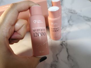랩앤뷰티 메가 벨벳 콜라겐 12000 — 5점을 준 리뷰어가 2021년 5월 올린 사용 사진