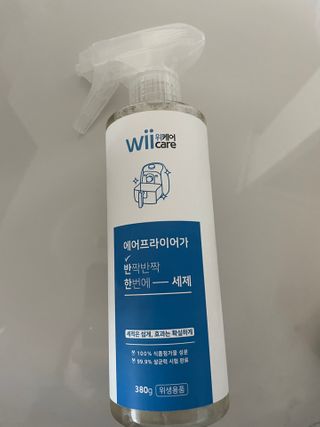 위케어 천연 주방세세, 에어프라이어세제, 다목적세정제, 발포텀블러세정제 — 5점을 준 리뷰어가 2021년 2월 올린 사용 사진