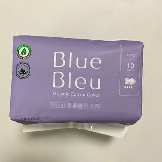 블루블루 유기농 순면 커버 생리대 — 4점을 준 리뷰어가 2021년 2월 올린 사용 사진