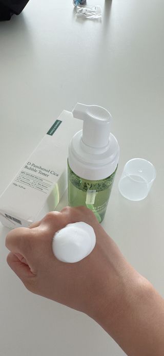 [쿠팡●구매평] 닥터초이스 디판테놀 시카 만능 버블토너 150ml — 5점을 준 리뷰어가 2025년 7월 올린 사용 사진