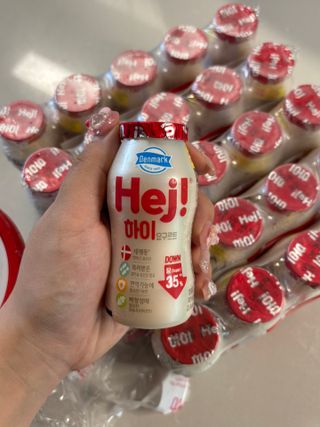 덴마크 *[구매평]하이(Hej!) 브랜드 패키지(요구르트, 그릭요거트) — 5점을 준 리뷰어가 2025년 9월 올린 사용 사진