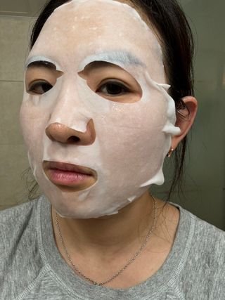 바노바기 코스메틱 바노바기 디엑스 마스크 — 5점을 준 리뷰어가 2024년 7월 올린 사용 사진