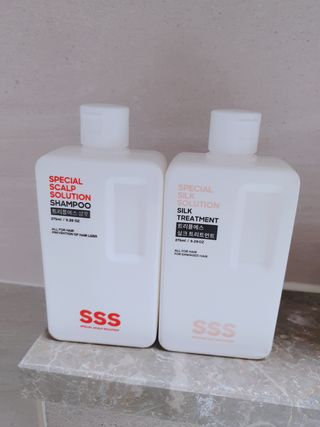 트리플에스 탈모 샴푸 275ml + 실크 트리트먼트 275ml — 4.5점을 준 리뷰어가 2021년 2월 올린 사용 사진