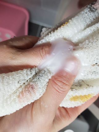 카프리나 프레쉬 산양밀크 어메이징 바디워시 500ml(오리지널향) — 5점을 준 리뷰어가 2023년 4월 올린 사용 사진