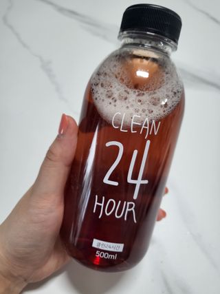 클린24시간 1BOX(5포) + 전용보틀(500ml) — 5점을 준 리뷰어가 2023년 2월 올린 사용 사진