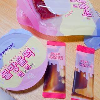 (주) 피치코리아 물방울떡젤리 X 2개입 — 5점을 준 리뷰어가 2022년 11월 올린 사용 사진