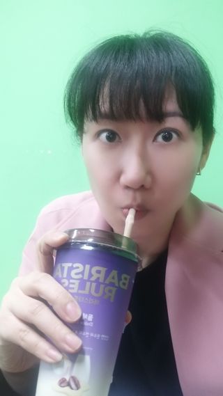 바리스타룰스 돌체 라떼 — 3.5점을 준 리뷰어가 2023년 4월 올린 사용 사진