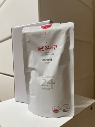 클린24시간 1BOX(5포) + 전용보틀(500ml) — 5점을 준 리뷰어가 2023년 7월 올린 사용 사진
