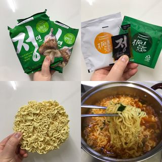 [풀무원] 자연은맛있다 정면, 백면, 홍면  세트 — 3.5점을 준 리뷰어가 2021년 4월 올린 사용 사진