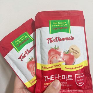 제이제이바이오 더단마토 프리미엄주스 100ml 30팩입 - 무설탕 스테비아 토마토즙 — 5점을 준 리뷰어가 2021년 12월 올린 사용 사진