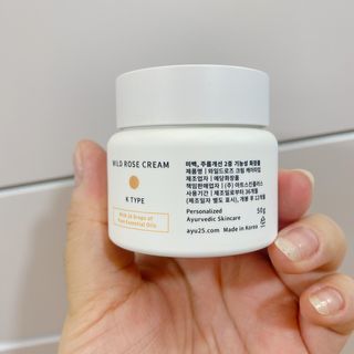 AYU25[아유트웬티파이브]다마스크로즈워터 베이스 천연 수분 촉촉 크림 — 3.5점을 준 리뷰어가 2021년 2월 올린 사용 사진