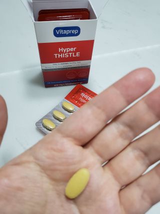 뉴트리션팩토리 비타프렙 하이퍼씨슬 밀크씨슬 900mg — 4점을 준 리뷰어가 2021년 10월 올린 사용 사진