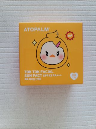 아토팜 톡톡 페이셜 선팩트 SPF43 PA+++ — 5점을 준 리뷰어가 2021년 3월 올린 사용 사진