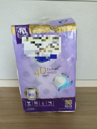 빈다 4Deluxe 4겹 엠보싱 롤 화장지 — 4점을 준 리뷰어가 2022년 3월 올린 사용 사진