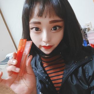 [블랙루즈]하프앤하프틴트 10종 中 택1+랜덤1 — 4점을 준 리뷰어가 2021년 2월 올린 사용 사진
