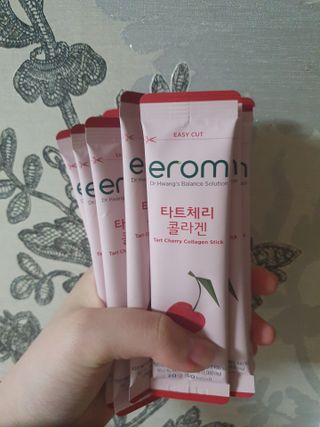 이롬 erom 타트체리 콜라겐 — 5점을 준 리뷰어가 2021년 4월 올린 사용 사진