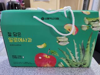 서울약사신협 잘 담은 알로애사과_70ml x 30포 — 5점을 준 리뷰어가 2021년 10월 올린 사용 사진