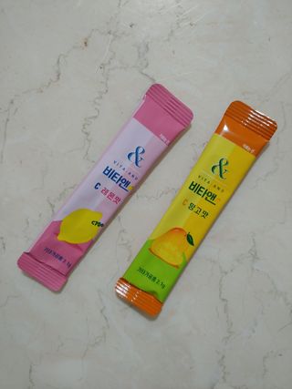 비타앤C 레몬맛, 망고맛 — 5점을 준 리뷰어가 2021년 4월 올린 사용 사진