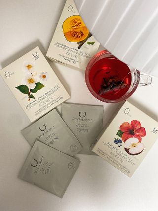 딜라이트 프로젝트 블렌딩티 우엉호박티, 히비후르츠티, 쟈스민캐모티 — 4.5점을 준 리뷰어가 2021년 7월 올린 사용 사진