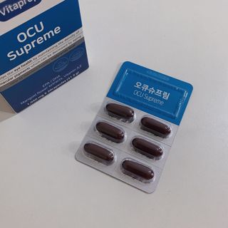 뉴트리션팩토리 비타프렙 오큐슈프림 루테인 오메가3 1050mg — 5점을 준 리뷰어가 2021년 9월 올린 사용 사진