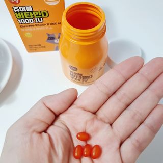 앙팡 츄어블 비타민D 1000 IU 130mg x 90정 — 5점을 준 리뷰어가 2022년 12월 올린 사용 사진