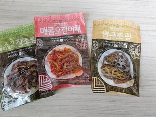하나마이 [마마쿡] 전 청와대 천상현 셰프의 밑반찬  5종세트(소고기 장조림+연근조림+진미채+간장김자반+새우김자반) — 5점을 준 리뷰어가 2023년 4월 올린 사용 사진