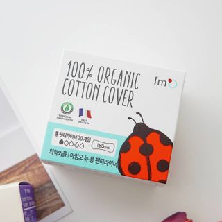아임오 그날 전 보라지유 100퍼센트 + 아임오 유기농 순면 롱 팬티라이너 20P + 쿠폰북 — 5점을 준 리뷰어가 2021년 7월 올린 사용 사진