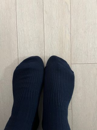 [사이즈가 있는 양말 필로이] 남/여 골지 발목 양말 4족 세트 남【S, M, L, XL】여【S, M, L】_컬러 랜덤 — 4점을 준 리뷰어가 2022년 6월 올린 사용 사진