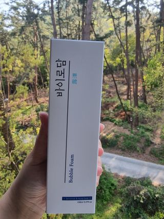[바이로담] 저자극 약산성버블 폼 폼클렌징 150ml — 4.5점을 준 리뷰어가 2021년 4월 올린 사용 사진