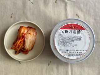 셰프애찬 알배기 겉절이 김치 1kg — 5점을 준 리뷰어가 2022년 11월 올린 사용 사진