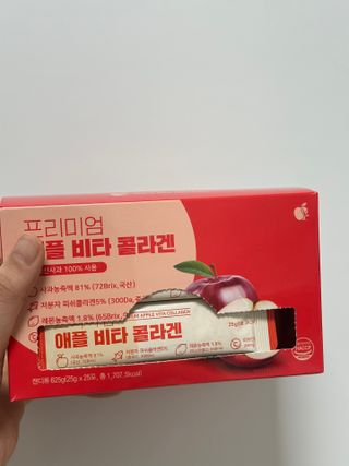 소담스퀘어 상암 [애플트리] 프리미엄 애플 비타 콜라겐 — 5점을 준 리뷰어가 2022년 12월 올린 사용 사진