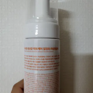 MF프리 [닥터문] 유산균 락토케어 질경초 여성청결제 200ml (폼타입) — 3점을 준 리뷰어가 2022년 7월 올린 사용 사진