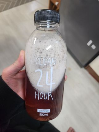클린24시간 1BOX(5포) + 전용보틀(500ml) — 4.5점을 준 리뷰어가 2022년 12월 올린 사용 사진