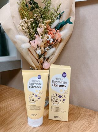 ★N쇼핑 헤어팩 1위★ 리하 에그 화이트 극손상 무실리콘 트리트먼트 헤어팩 — 5점을 준 리뷰어가 2022년 6월 올린 사용 사진