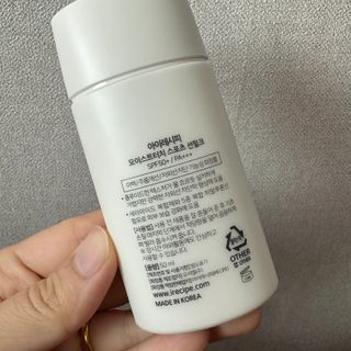 아이레시피 모이스트터치 스포츠 선밀크 50ml (SPF50+ PA+++) — 4점을 준 리뷰어가 2023년 5월 올린 사용 사진