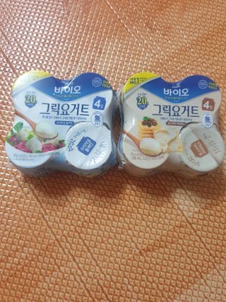 매일바이오 그릭요거트 오리지널 플레인 4개, 로스터리 커피믹스 4개 — 4점을 준 리뷰어가 2021년 12월 올린 사용 사진